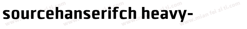 sourcehanserifch heavy字体转换